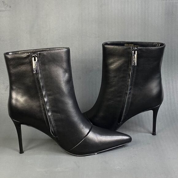 Kurt Geiger Women’s Black leather Belgravia Pointed Toe Ankle Boots Size 10.5 - Picture 7 of 13